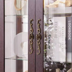 Meuble d'exposition en verre éclairé Vatros, vitrine, armoire de rangement en verre