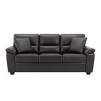 Canapé et fauteuil en similicuir, canapé grand confort pour salon-Morden Fort