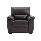 Canapé et fauteuil en similicuir, canapé grand confort pour salon-Morden Fort