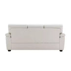 Canapé et fauteuil en similicuir, canapé grand confort pour salon-Morden Fort
