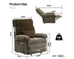Fauteuil inclinable électrique Bestier Power Lift pour personnes âgées, inclinable électrique à angle réglable avec triple moteur, pochette latérale et fauteuil inclinable doux pour salon et chambre à coucher