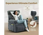 Fauteuil inclinable électrique Bestier Power Lift pour personnes âgées, inclinable électrique à angle réglable avec triple moteur, pochette latérale et fauteuil inclinable doux pour salon et chambre à coucher
