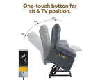 Fauteuil inclinable électrique Bestier Power Lift pour personnes âgées, inclinable électrique à angle réglable avec triple moteur, pochette latérale et fauteuil inclinable doux pour salon et chambre à coucher
