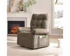Fauteuil inclinable électrique Bestier Power Lift pour personnes âgées, inclinable électrique à angle réglable avec triple moteur, pochette latérale et fauteuil inclinable doux pour salon et chambre à coucher