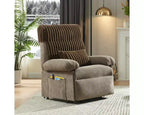Fauteuil inclinable électrique Bestier Power Lift pour personnes âgées, inclinable électrique à angle réglable avec triple moteur, pochette latérale et fauteuil inclinable doux pour salon et chambre à coucher