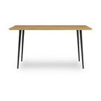 Table à manger rectangulaire moderne Gretlynn de Signature Design by Ashley - Bois clair naturel avec pieds en métal noir - 6 places