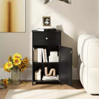 Costway Meuble de Rangement sur Pied pour Salle de Bain Armoire Tiroir Étagère Serviette de Bain Blanc/Gris/Noir