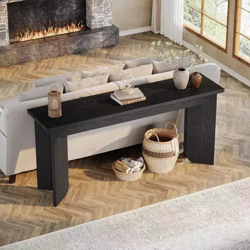 Lantine Table console extra longue de 180 cm pour salon