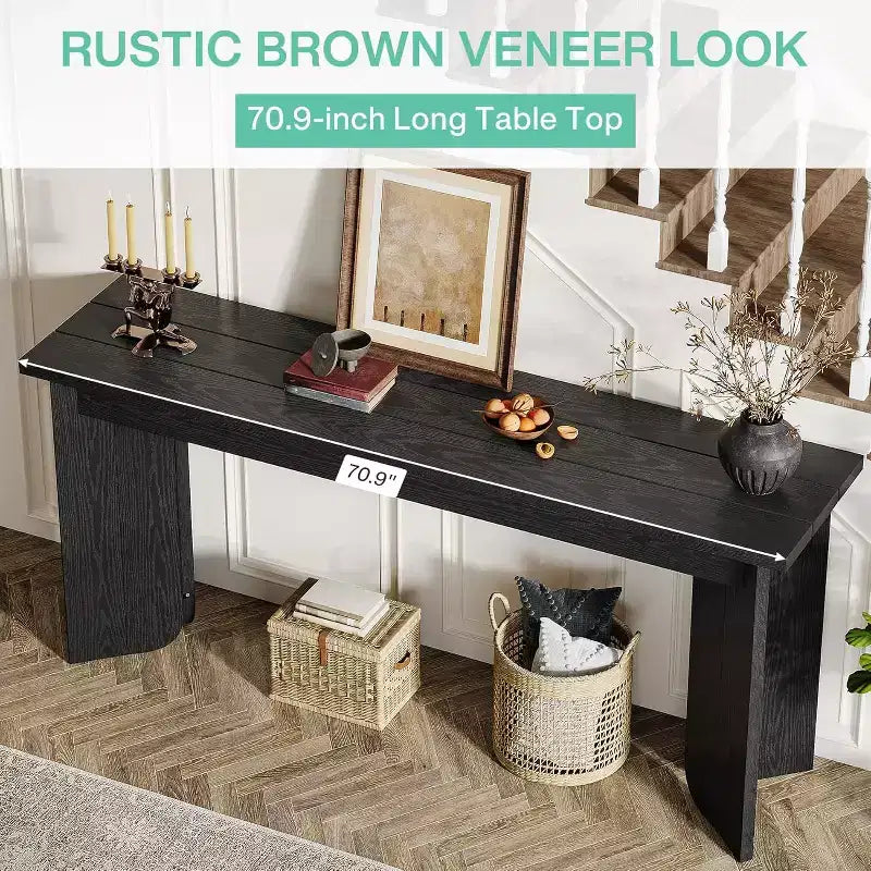 Lantine Table console extra longue de 180 cm pour salon