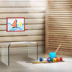 Table d'appoint en acrylique Lavish Home, Table d'appoint en C polyvalente, Support pour ordinateur portable, Meuble moderne pour salon, chambre et bureau
