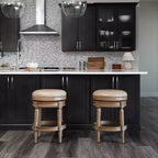 Tabourets de bar pivotants sans dossier Maven Lane 26 Pullman hauteur comptoir en similicuir