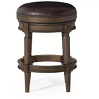 Tabourets de bar pivotants sans dossier Maven Lane 26 Pullman hauteur comptoir en similicuir