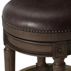 Tabourets de bar pivotants sans dossier Maven Lane 26 Pullman hauteur comptoir en similicuir