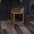 Tabourets de bar pivotants sans dossier Maven Lane 26 Pullman hauteur comptoir en similicuir