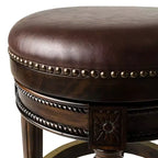 Tabourets de bar pivotants sans dossier Maven Lane 26 Pullman hauteur comptoir en similicuir