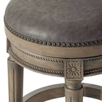 Tabourets de bar pivotants sans dossier Maven Lane 26 Pullman hauteur comptoir en similicuir