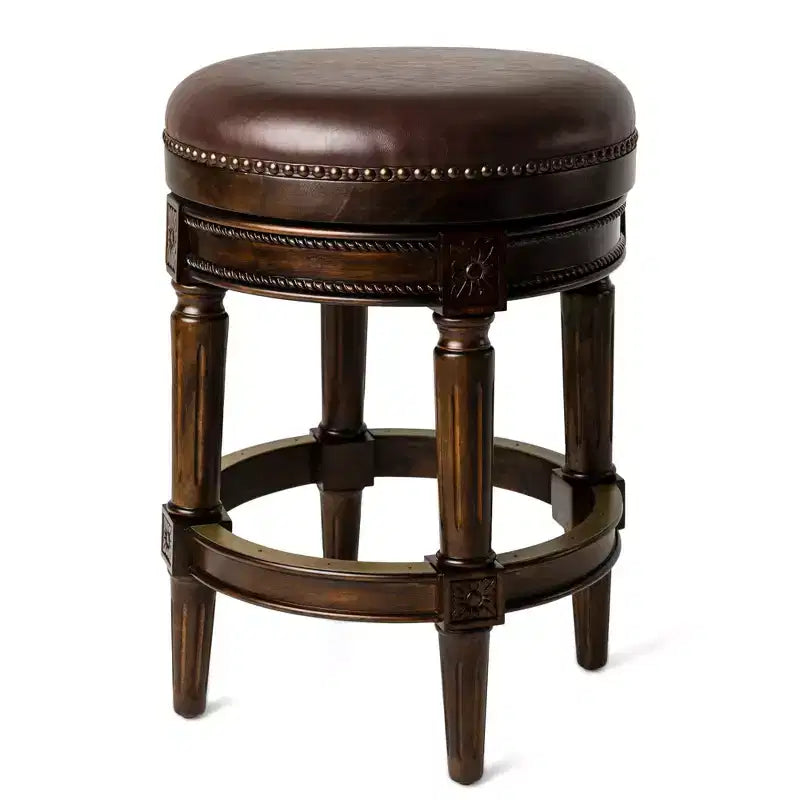 Tabourets de bar pivotants sans dossier Maven Lane 26 Pullman hauteur comptoir en similicuir
