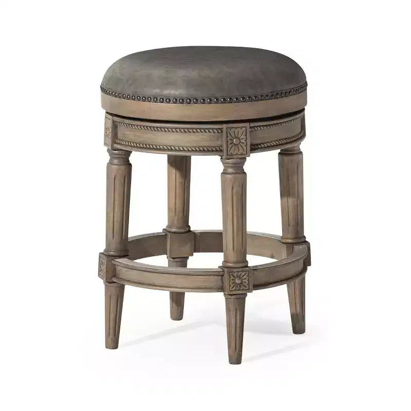 Tabourets de bar pivotants sans dossier Maven Lane 26 Pullman hauteur comptoir en similicuir