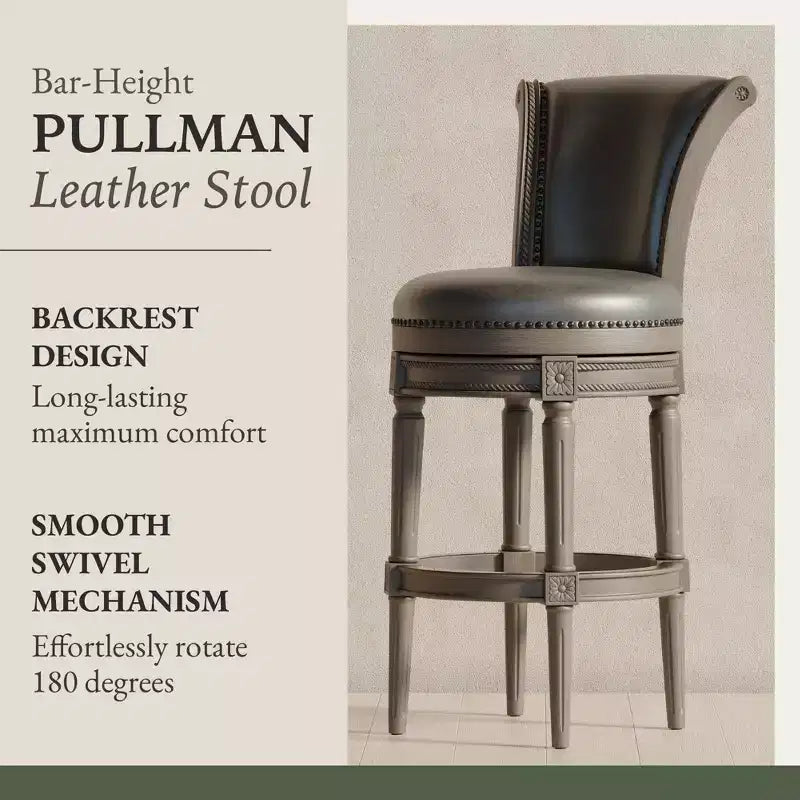 Tabourets de bar pivotants Maven Lane Pullman avec similicuir