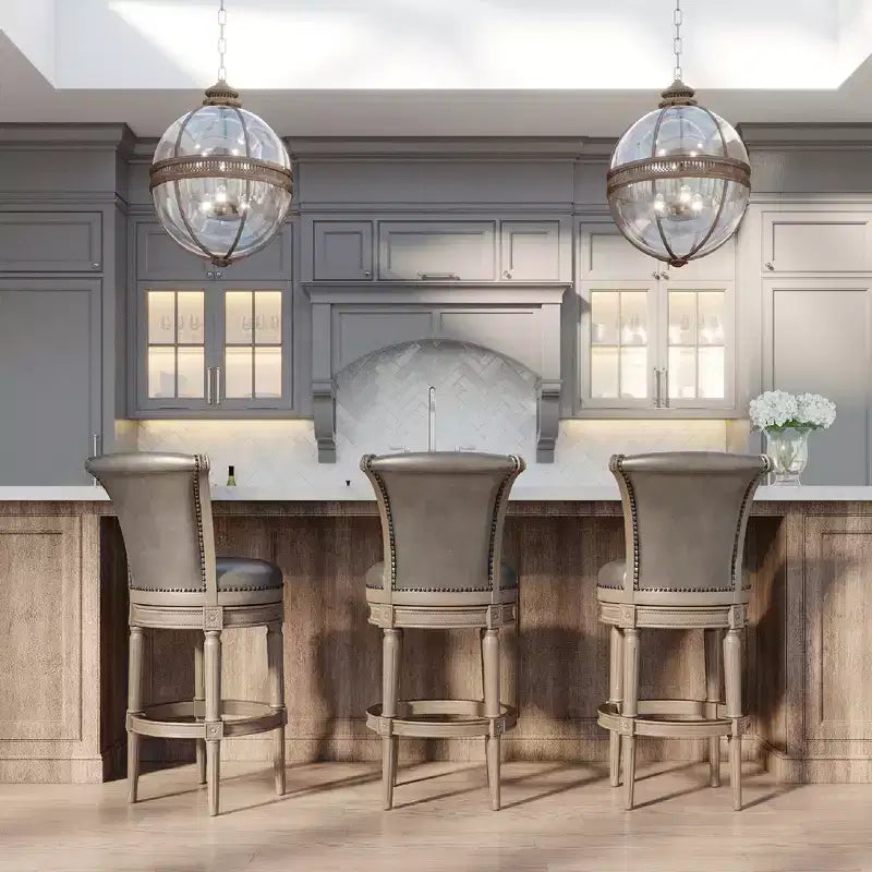 Tabourets de bar pivotants Maven Lane Pullman avec similicuir