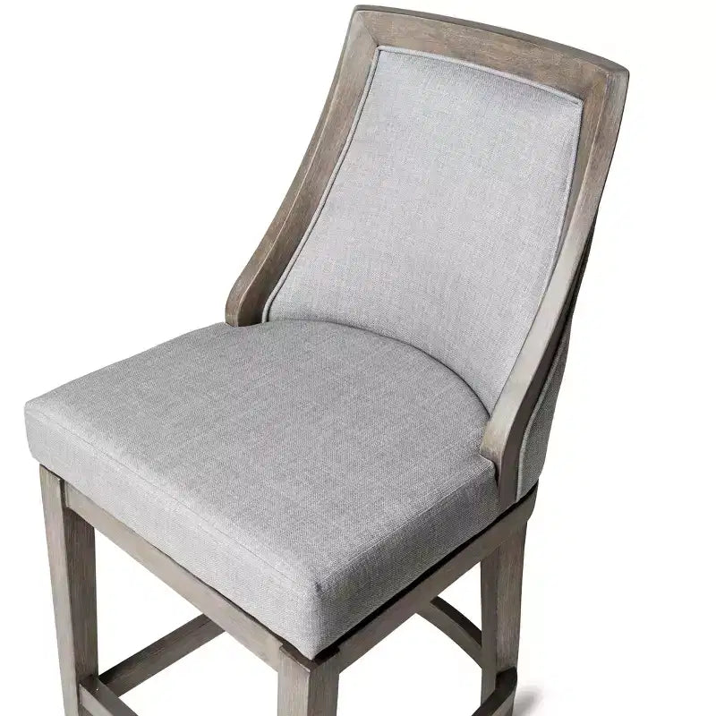 Tabouret de bar Vienna de Maven Lane en tissu d'ameublement, 78,7 cm