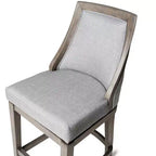 Tabouret de bar Vienna de Maven Lane en tissu d'ameublement, 78,7 cm
