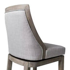 Tabouret de bar Vienna de Maven Lane en tissu d'ameublement, 78,7 cm