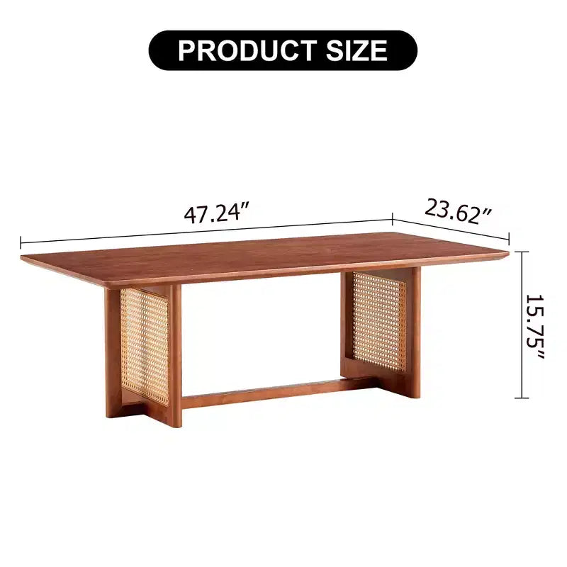 Table basse moderne rectangulaire Vatros Petite table basse en bois