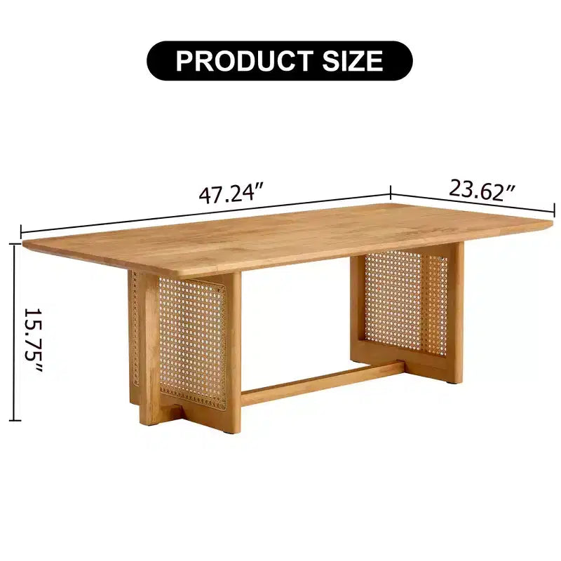 Table basse moderne rectangulaire Vatros Petite table basse en bois