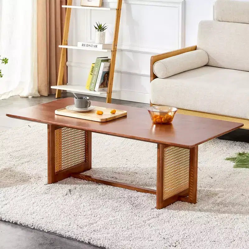 Table basse moderne rectangulaire Vatros Petite table basse en bois