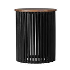 Table d'appoint ronde Zanvia 17,5 en bois d'acacia faite à la main Christopher Knight Home