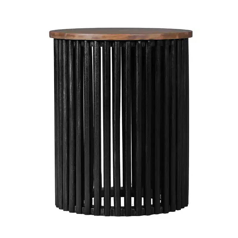 Table d'appoint ronde Zanvia 17,5 en bois d'acacia faite à la main Christopher Knight Home