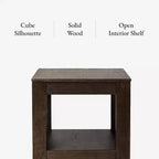 Maven Lane Paulo Table d'appoint en bois 22x22