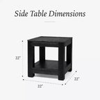 Maven Lane Paulo Table d'appoint en bois 22x22