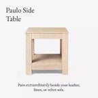 Maven Lane Paulo Table d'appoint en bois 22x22