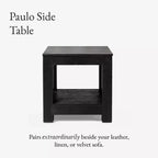 Maven Lane Paulo Table d'appoint en bois 22x22