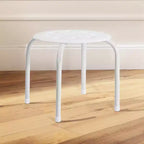 VECELO Tabourets empilables pour salle de classe, Tabourets portables en plastique de 30 cm de hauteur avec patins antidérapants pour l'école, Lot de 6/8
