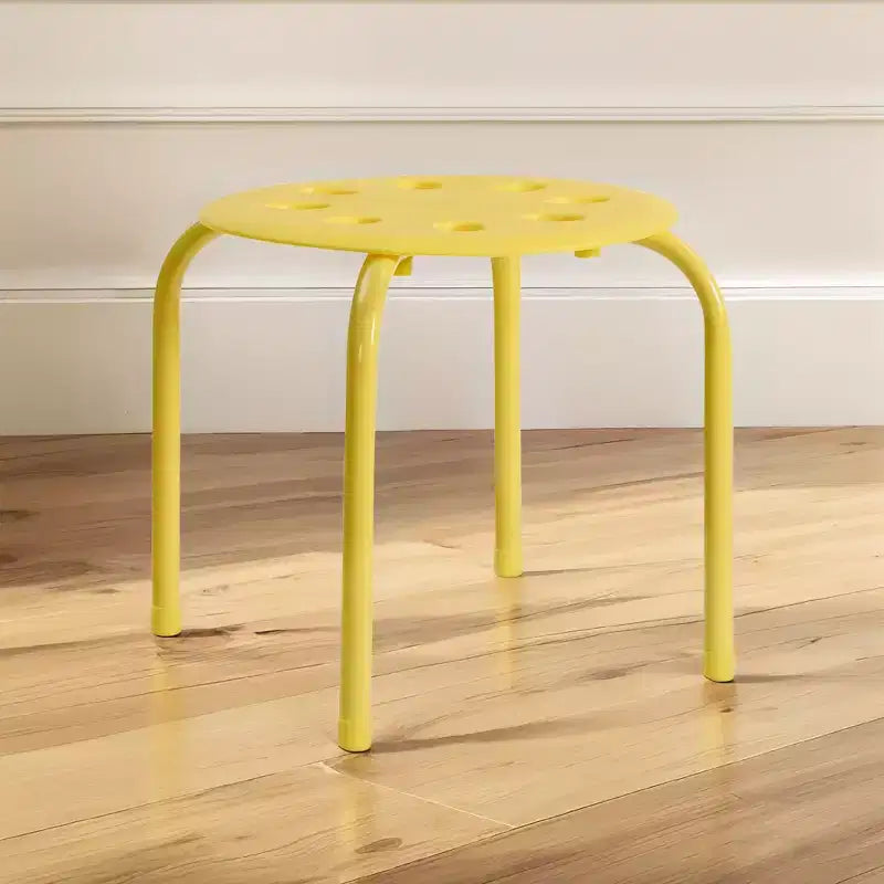VECELO Tabourets empilables pour salle de classe, Tabourets portables en plastique de 30 cm de hauteur avec patins antidérapants pour l'école, Lot de 6/8