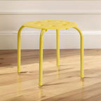 VECELO Tabourets empilables pour salle de classe, Tabourets portables en plastique de 30 cm de hauteur avec patins antidérapants pour l'école, Lot de 6/8