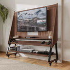 Meuble TV mobile moderne Famapy avec prises de courant intégrées - Prend en charge les téléviseurs de 42 à 60 pouces, design élégant pour les espaces de divertissement à domicile