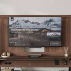 Meuble TV mobile moderne Famapy avec prises de courant intégrées - Prend en charge les téléviseurs de 42 à 60 pouces, design élégant pour les espaces de divertissement à domicile