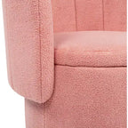 Okak Fauteuil pivotant avec accoudoirs et rotation à 360 degrés, avec espace de rangement, canapé moderne à dossier, fauteuil douillet et doux pour salon et chambre à coucher