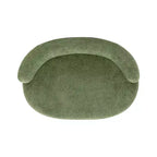 Jennifer Taylor Home Shep 36 - Canapé-lit incurvé pour chien, taille moyenne, Teddy en molleton vert mousse