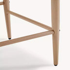 Lot de 2 tabourets de bar à manger en bouclette, avec pieds en métal imitation bois pour cuisine, salon, restaurant, café - Morden Fort