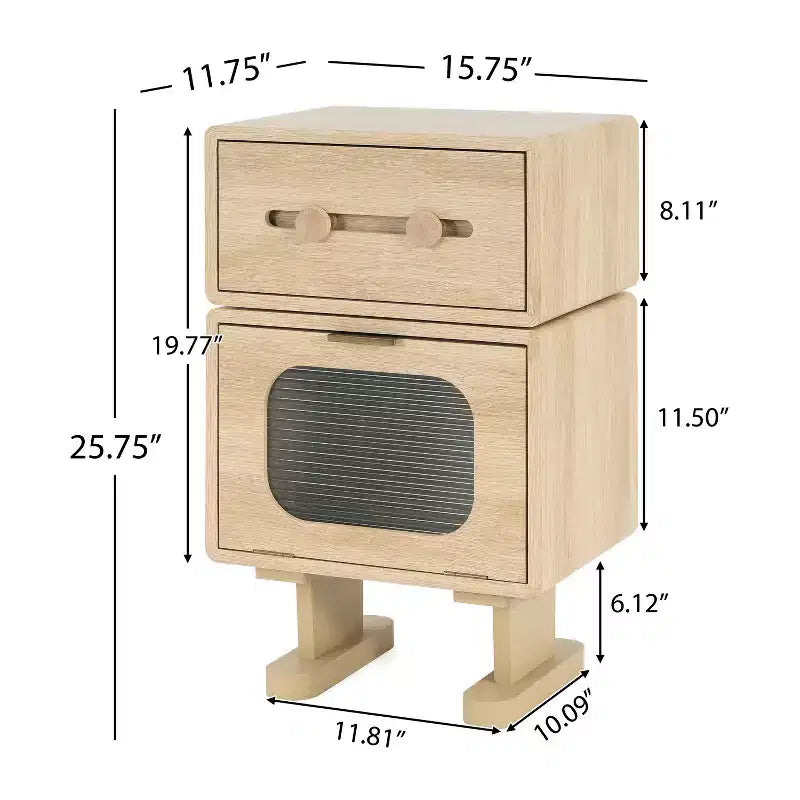 Table d'appoint inspirée du robot Amata de Christopher Knight Home avec plateau rotatif