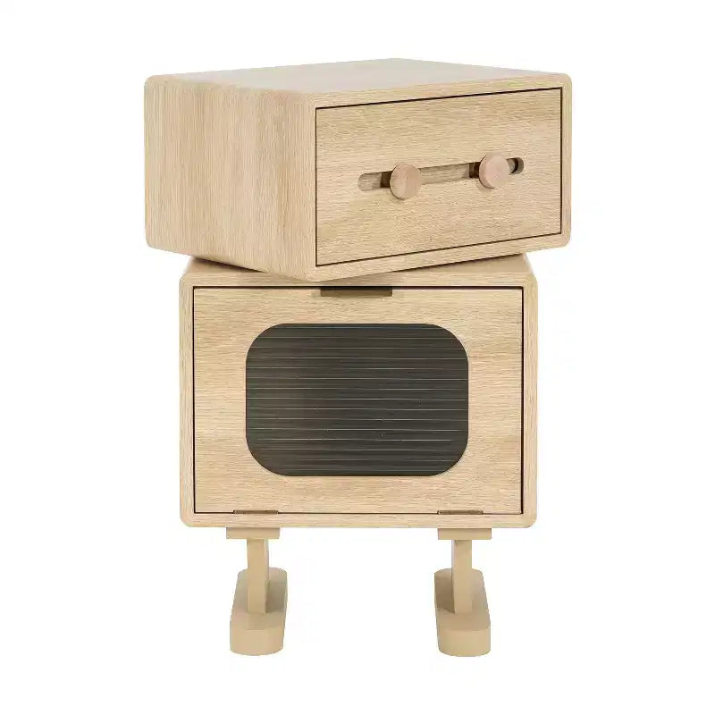 Table d'appoint inspirée du robot Amata de Christopher Knight Home avec plateau rotatif