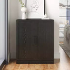 PexFix Meuble d'appoint en bois 36x31x16 avec étagères réglables, noir