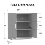 PexFix Meuble d'appoint en bois 36x31x16 avec étagères réglables, noir