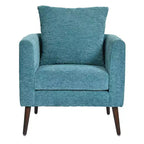 Fauteuil d'appoint rembourré moderne Okak pour chambre à coucher, fauteuil de salon confortable pour salon, appartement