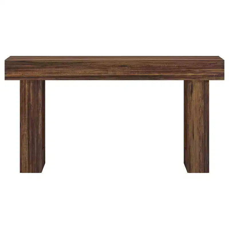 MAYEERTY Table console rustique de style campagnard de 63 pouces, table d'appoint pour entrée